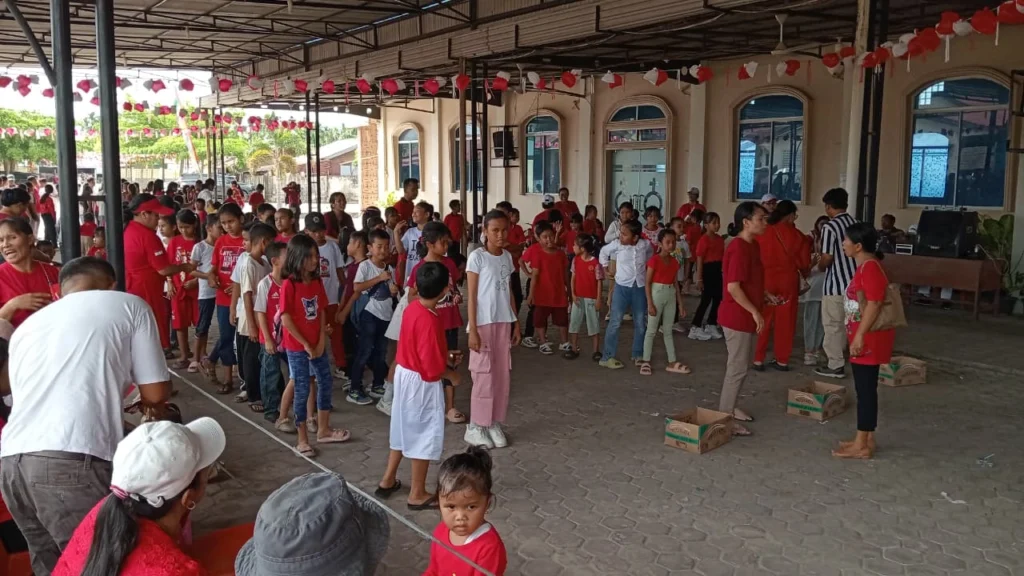 Perayaan HUT RI ke-80 di HKBP Perawang - Sekolah Minggu