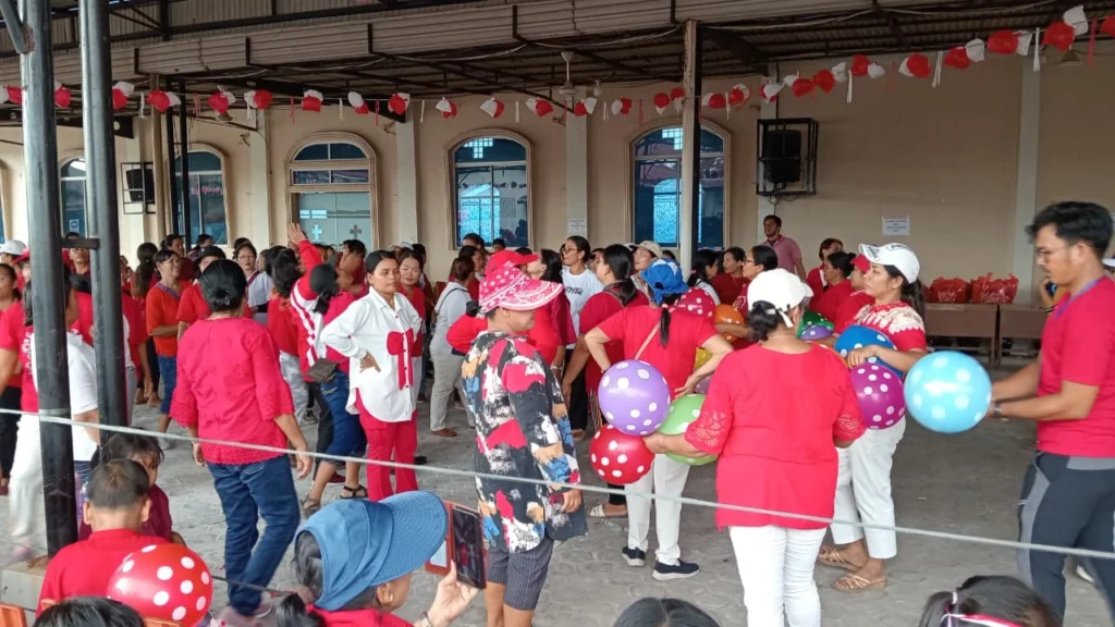 Perayaan HUT RI ke-80 di HKBP Perawang - Kategorial Ina Huria